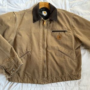 Vintage Carhartt Men's Blanket Lined Canvas Jacket - Size L - EUC